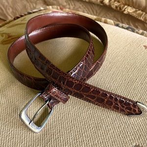 Ralph Lauren Genuine Alligator Belt Sterling Buckle and Tip